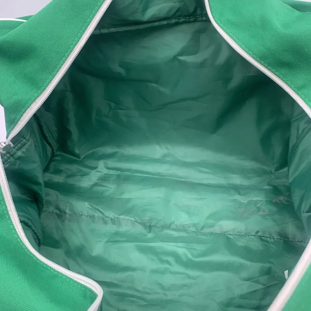 Lacoste Parfums Green Duffel Bag Gym Travel Weekend Carry-On Bag Crocodile Logo